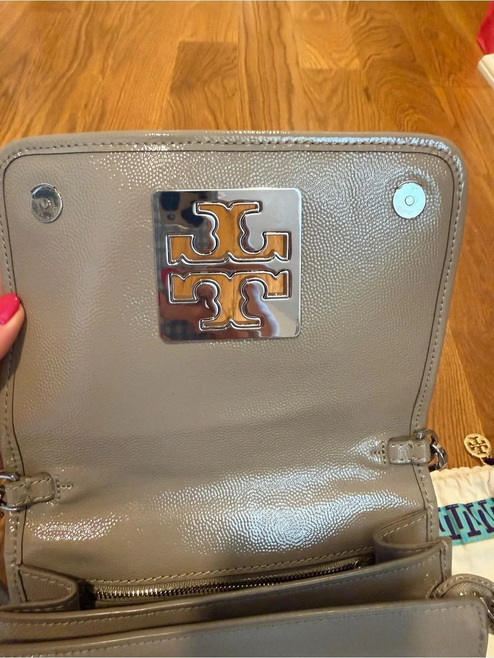 Tory Burch Leather Britten combo crossbody
